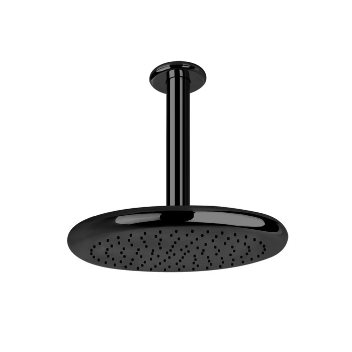 Верхний душ для потолочного крепления d306мм, Gessi Goccia, черный арт. 33766#299
