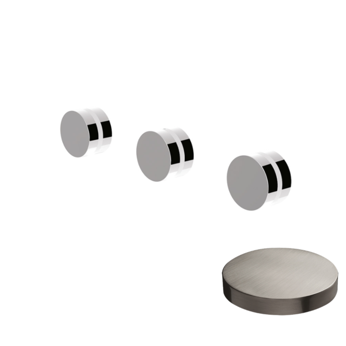 Смеситель встраиваемый для душа с дивертером на 2 выхода, Giulini My ring, никель матовый арт. MR0115W2NKO