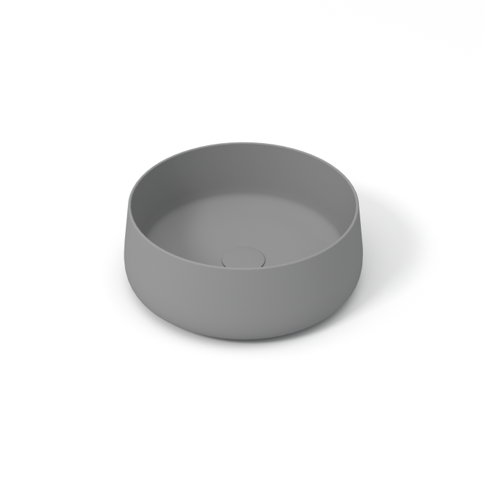 Накладная раковина d40x15 см, Olympia ceramica Wave, серый матовый арт. WAV42TO40003