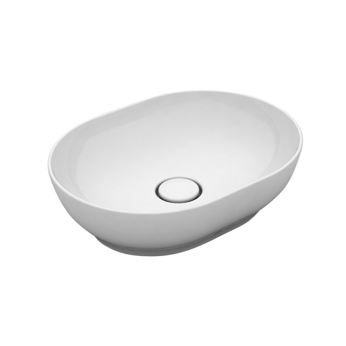 Накладная раковина Trend, 50x38xh14 см, Olympia ceramica Trend, белый глянцевый арт. TRE42SO50001