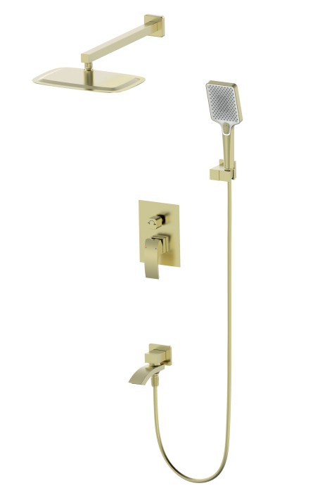 Душевая система встраиваемая, Wonzon &amp; Woghand Fit, WW-88939009A-BG цвет: золото