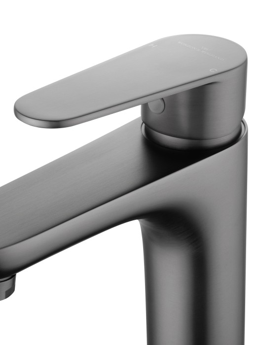 Смеситель для раковины, Wonzon & Woghand Alfa, WW-A40202-BGG цвет: графит