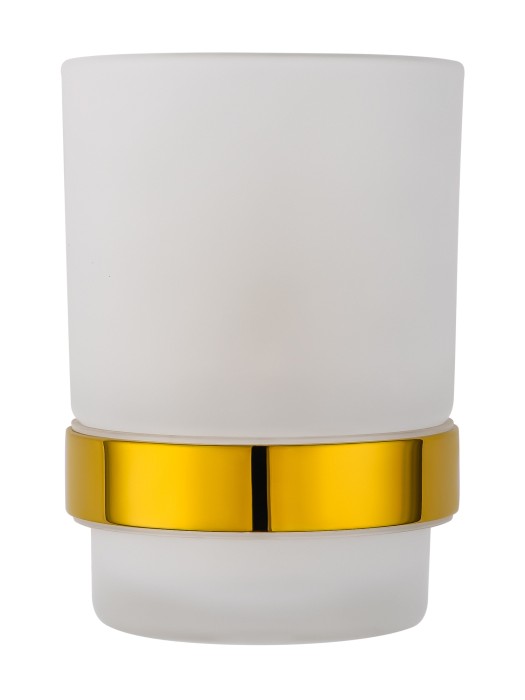 Стакан для зубных щеток с держателем, Wonzon & Woghand Polo, WW-8921-DG цвет: золото