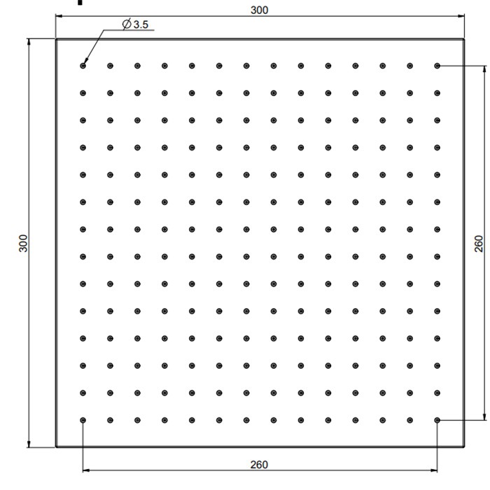 Fima Carlo Frattini Верхний душ 300х300 мм., из латуни, Wellness, F2216/2CR цвет: хром