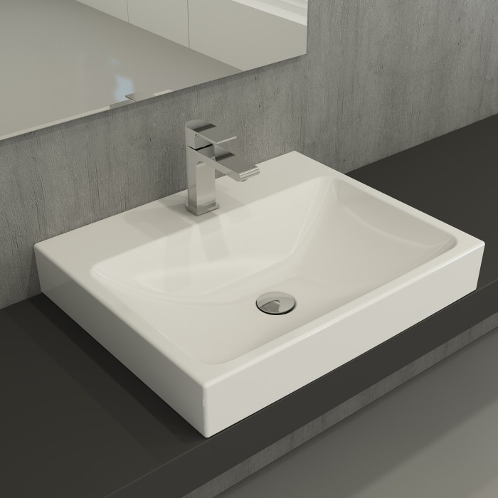 Раковина, прямоугольная, 60,5x48 BERGES Strati арт. 182006