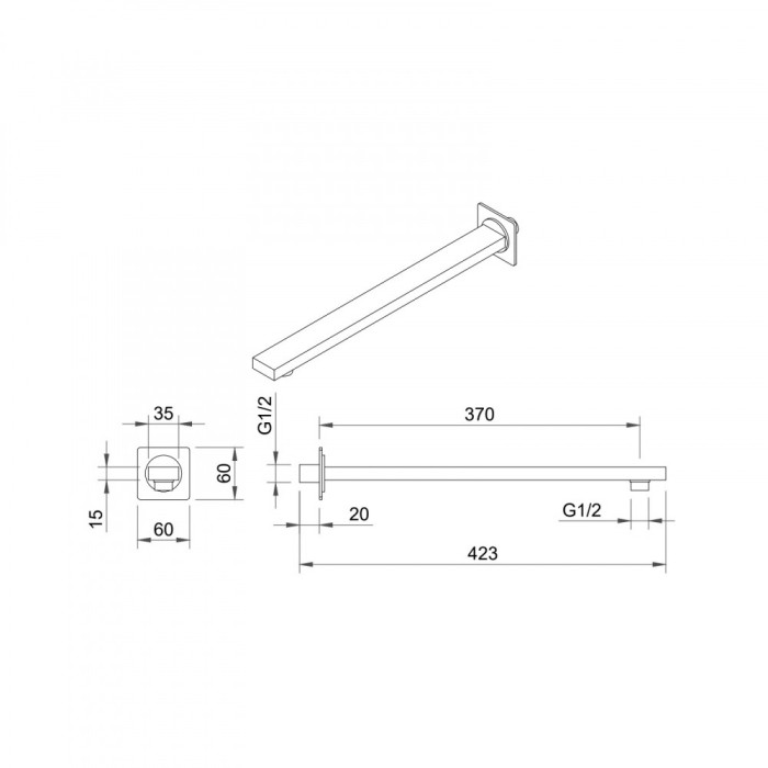 Душевой комплект BERGES Nardis, хром арт. 071001