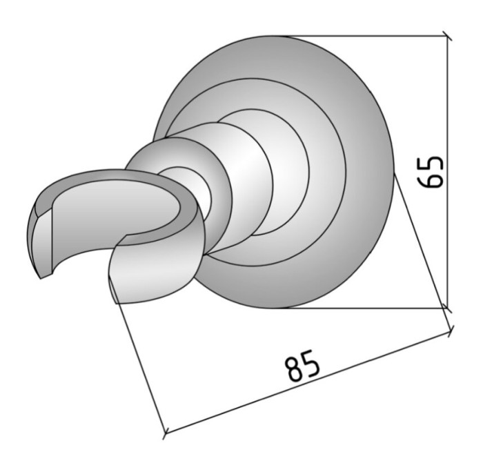 Держатель для ручного душа, бронза, Medici Boheme 619