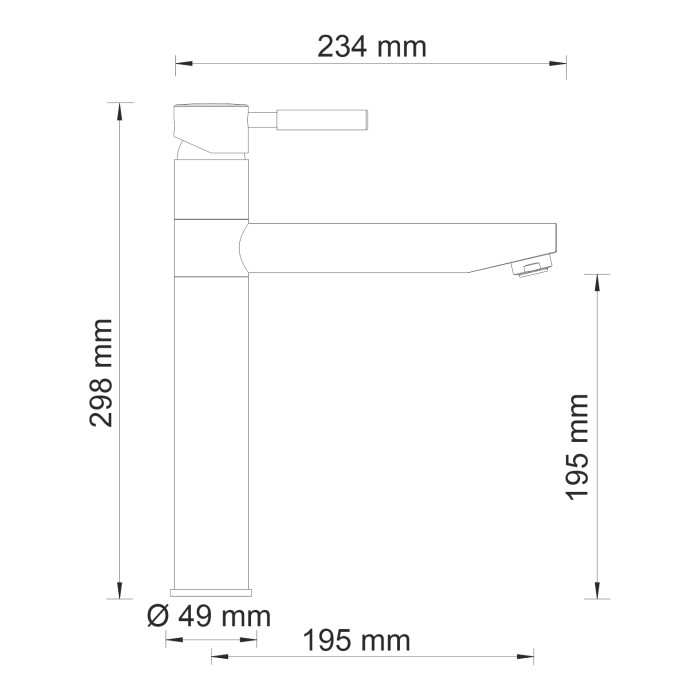 Смеситель для кухни Wern 4200 WasserKRAFT арт. 4207