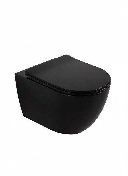 Унитаз подвесной безободковый, Wonzon &amp; Woghand Nile, WW-UP2210-MB цвет: черный
