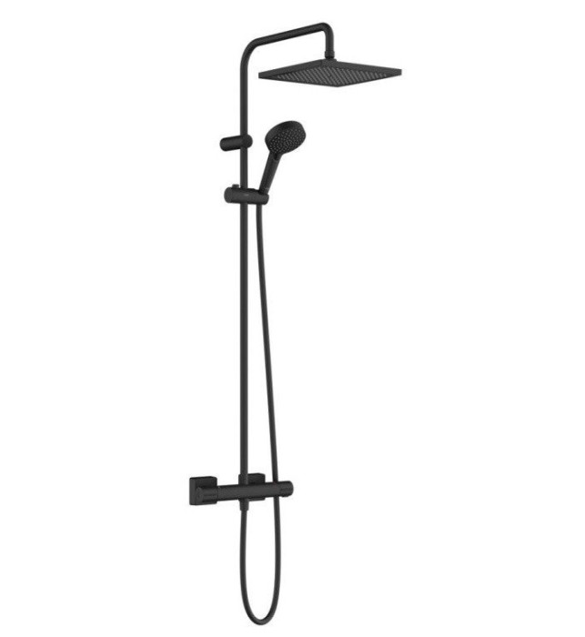 Душевая система с термостатом Vernis Shape Hansgrohe, черный арт. 26429670