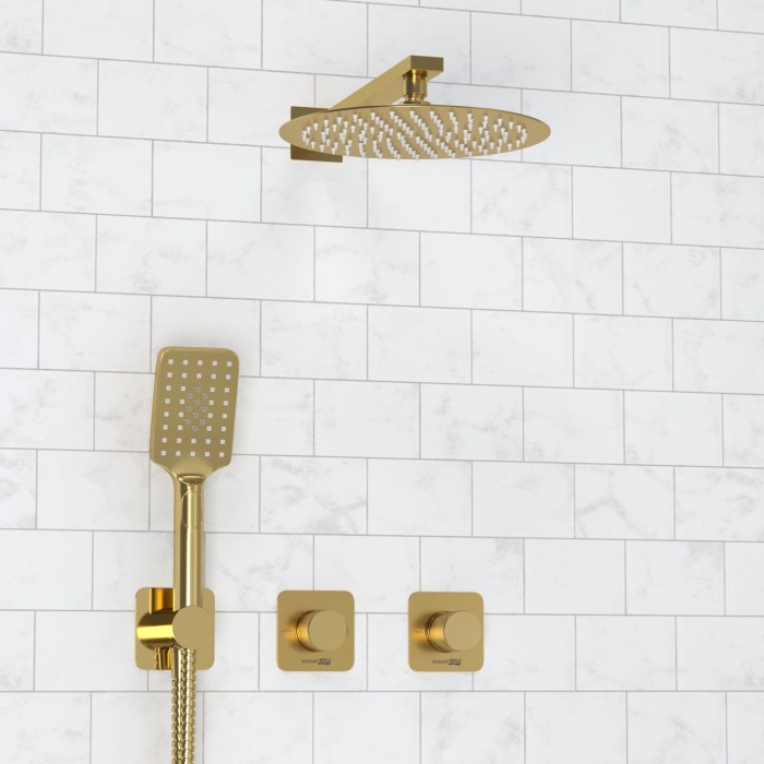 Встраиваемый комплект для душа с верхней душевой насадкой и лейкой Schunter 8200 WasserKRAFT арт. A8251.306.180.259.285.194.201