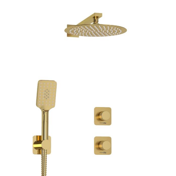 Встраиваемый комплект для душа с верхней душевой насадкой и лейкой Schunter 8200 WasserKRAFT арт. A8251.306.180.259.285.194.201