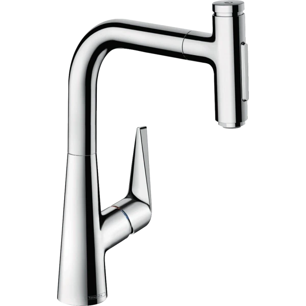 Смеситель для кухни, с вытяжным душем, Hansgrohe Talis Select M51, хром арт. 72824000