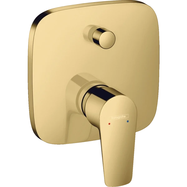 Смеситель для ванны скрытого монтажа, Hansgrohe Talis E, золото арт. 71745990