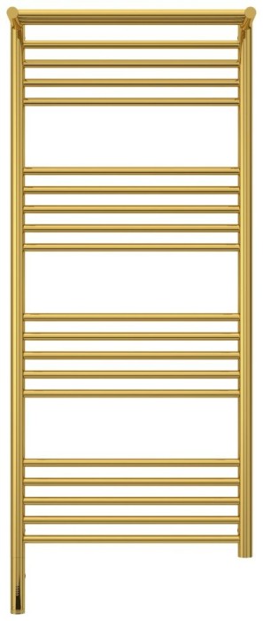 Сунержа Электрический полотенцесушитель 1200x500, Богема 3.0 с 1 полкой, 03-5806-1250 цвет: золото