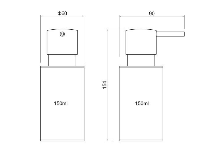 Дозатор настольный, Aquatek Оберон, хром арт. AQ4229CR