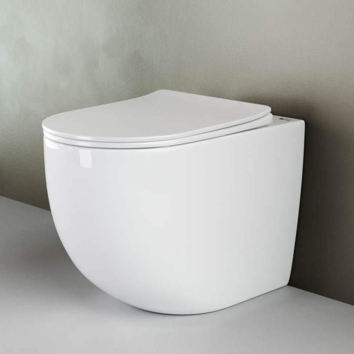 Унитаз с сиденьем Ceramicanova Mia, белый арт. CN1810