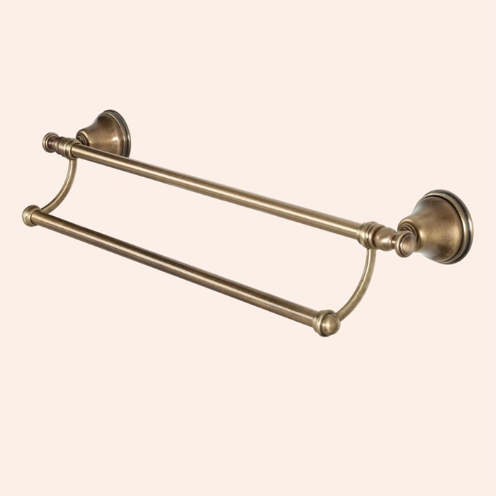 Полотенцедержатель двойной 58см, подвесной, Harmony бронза, Tiffany World - TWHA012br