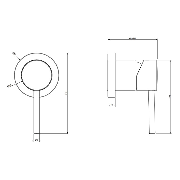 Смеситель для душа, встраиваемый, на 1 позицию, Gessi Emporio Via tortona, хром арт. 19712#031