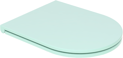 Крышка с сиденьем для подвесного унитаза бирюзовый матовый, GSG Ceramic Design Like, LKCOPRSLTICR025