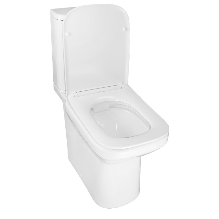 Унитаз-компакт 350х614х795 напольный, безободковый, с быстросъемным сиденьем микролифт, Azario Wandy арт. AZ-56D