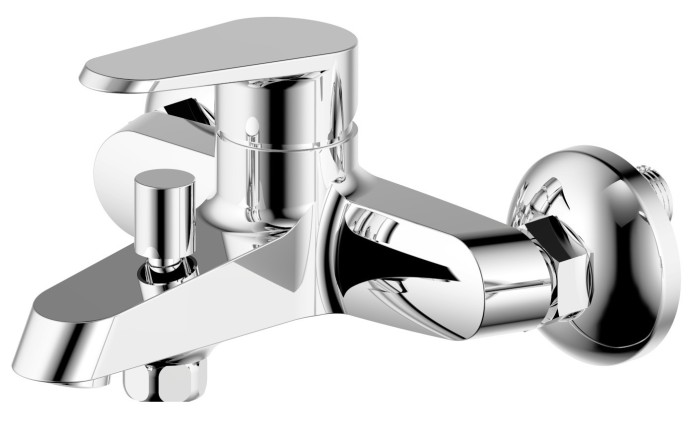 Смеситель для ванны с ручным душем, керамический картридж, хром, Azario CASTELO арт. AZ-VJC238274C