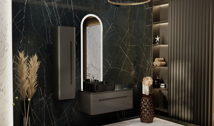 Зеркало 480х1450 c подсветкой и диммером, бесконтактный сенсор, Azario Арракис - LED-00002500