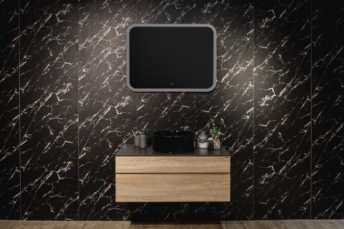 Зеркало 915х685, LED-подсветка с диммером, сенсорный выключатель, Azario Стив - ФР-00000843