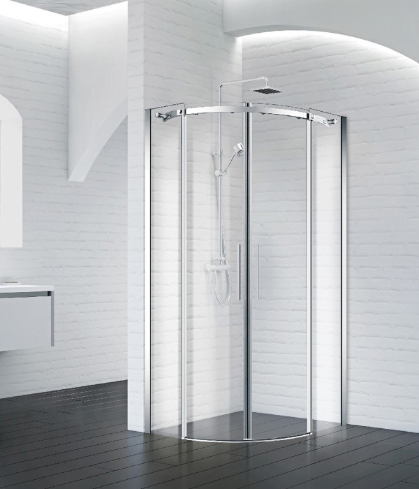 Душевой уголок 90x195 BelBagno, глянцевый хром, Acqua арт. ACQUA-R-2-90-C-Cr