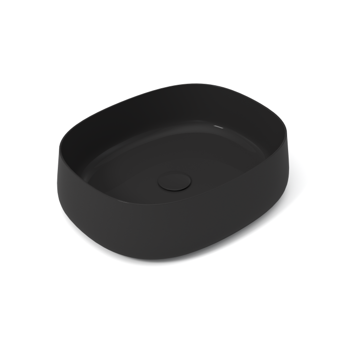 Накладная раковина, 52x42xh13 см, Olympia ceramica Paddle, черный глянцевый арт. PAD4B50013