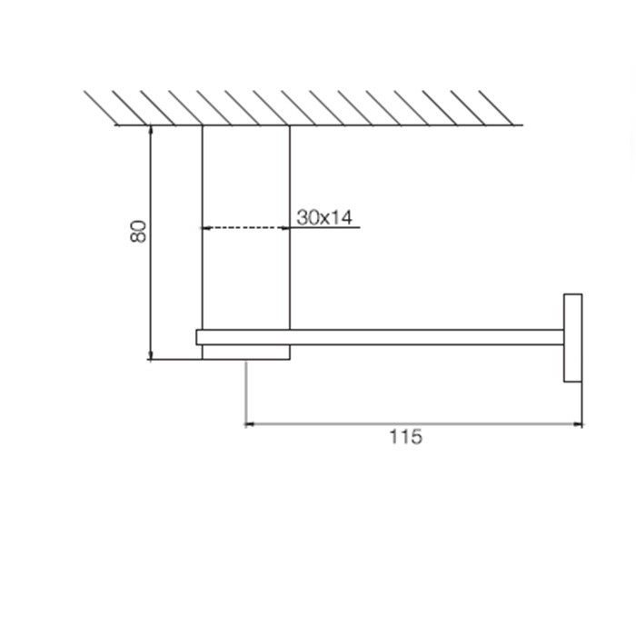 Fima Carlo Frattini Держатель туалетной бумаги, подвесной, Quadra, F6025/1NS цвет: черный