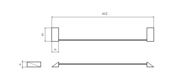 Держатель для полотенца chrome, Boheme New venturo - 10312-CR