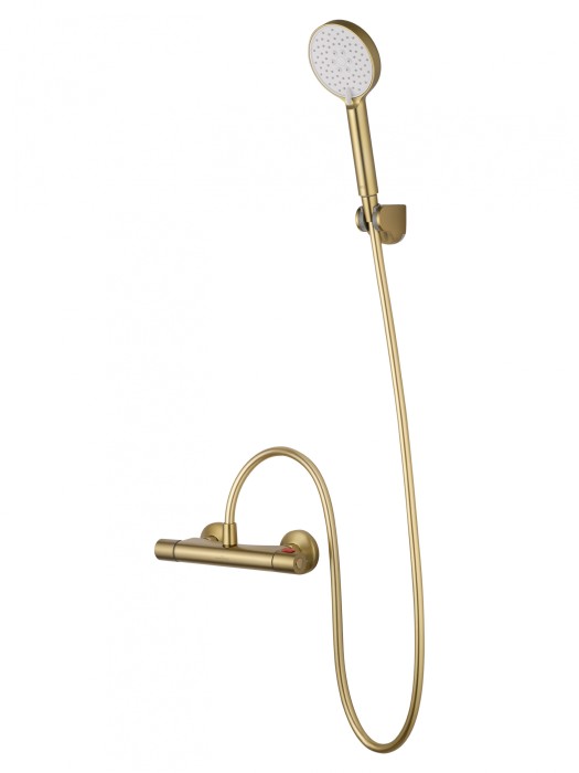 Смеситель для душа с термостатом, Wonzon &amp; Woghand Inn, WW-B1005-A-BG цвет: золото