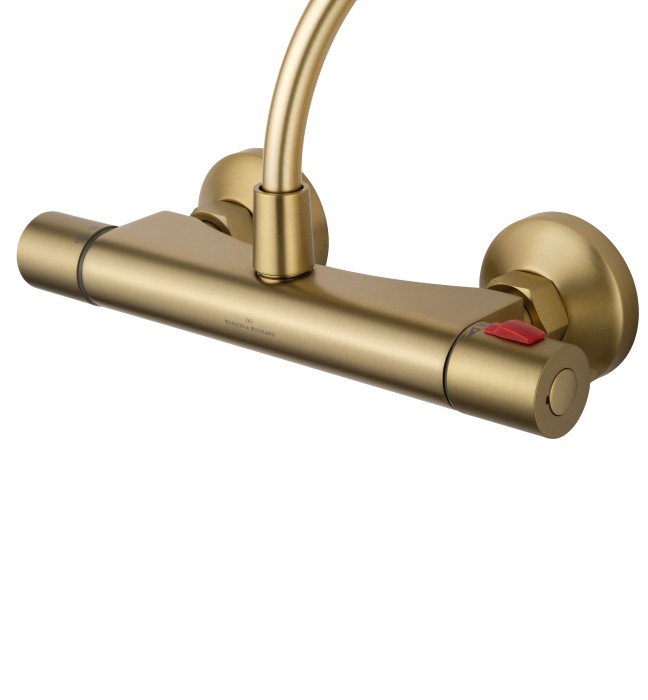 Смеситель для душа с термостатом, Wonzon & Woghand Inn, WW-B1005-A-BG цвет: золото