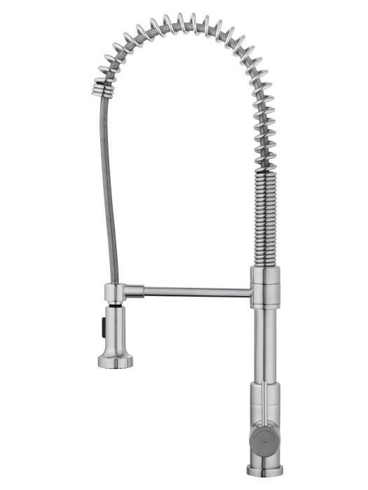 Смеситель для кухни высокий с выдвижным изливом, Wonzon & Woghand, WW-422903-CR цвет: хром