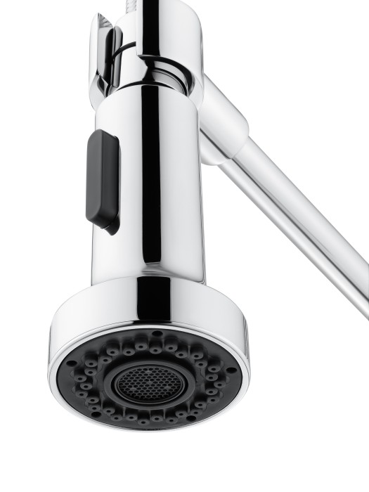 Смеситель для кухни высокий с выдвижным изливом, Wonzon & Woghand, WW-422903-CR цвет: хром