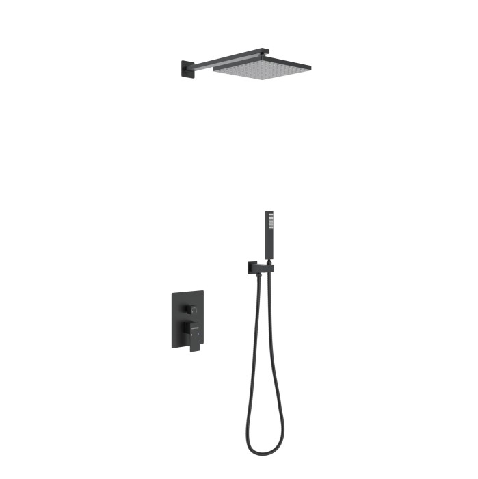Душевой комплект BERGES Nardis, черный арт. 071002