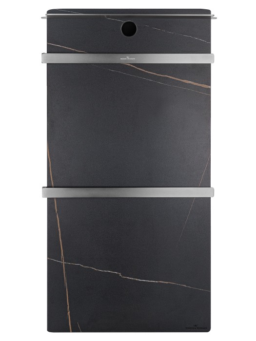 Полотенцесушитель электрический с каменной плитой Черный мрамор, Wonzon & Woghand Stuttgart, WW-A504-GM цвет: графит