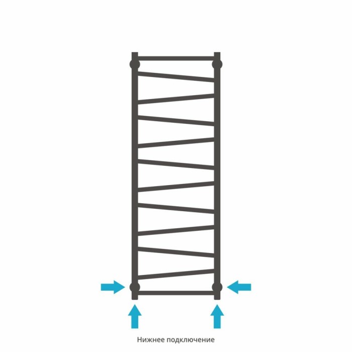 Сунержа Водяной полотенцесушитель 1200x400, Сирокко, 30-0253-1240 цвет: матовый белый