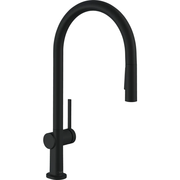 Смеситель для кухни, Eco, с вытяжным душем, Hansgrohe Talis M54, черный арт. 72842670