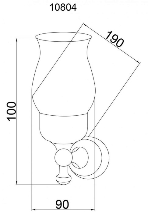 Стакан для зубных щеток, Provanse, Boheme 10804