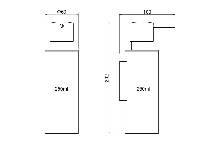 Дозатор, Aquatek Оберон, хром арт. AQ4205CR