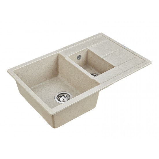 Мойка для кухни гранит 775х495 Paulmark FLUGEN 60/1,5, бежевый - PM237850-BE