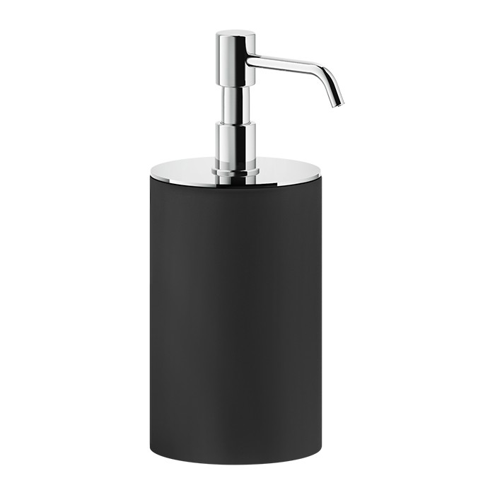 Дозатор для жидкого мыла, настольный, Gessi Rilievo, черный/хром арт. 59538#031