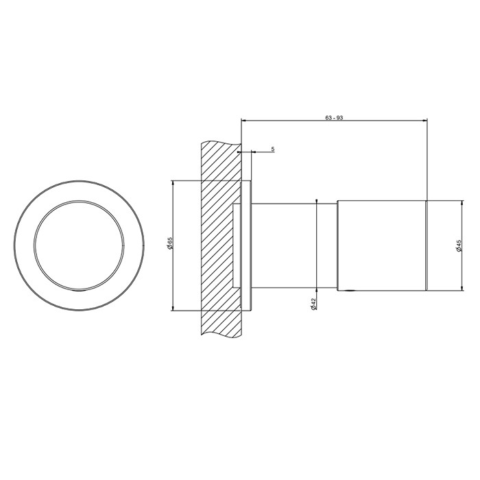 Смеситель для душа, встраиваемый, Gessi Habito Unito, хром арт. 70099#031