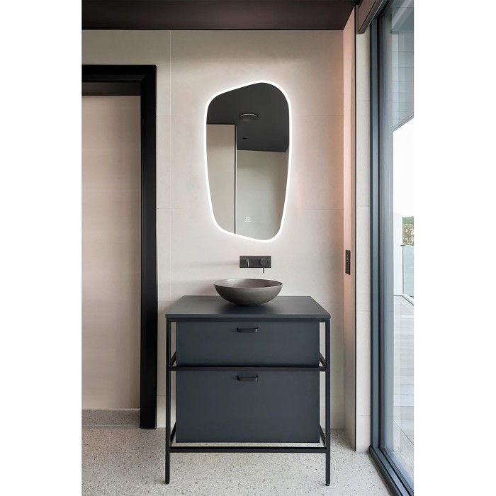 Зеркало 487х900 с подсветкой, сенсорный выключатель с функцией диммера, Azario Madrid - AZ-Z-080CS