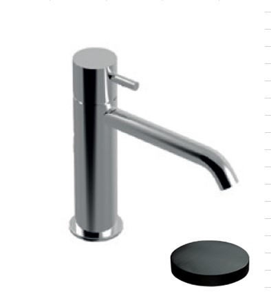 Смеситель для раковины однорычажный, без донного клапана, Giulini My future, ганметал арт. 5905/SCCRNS