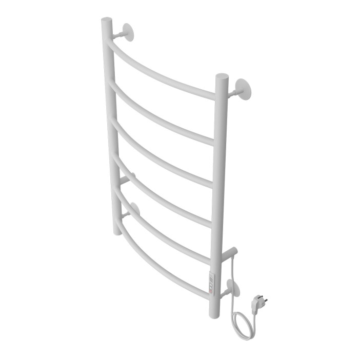 Полотенцесушитель электрический 500/800 6 секций, диммер справа, белый, Verona Azario - AZ04858W