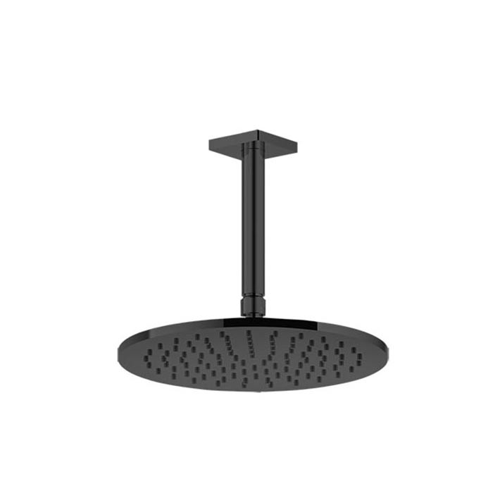 Потолочная душевая головка шарнирная на 1/2",d250 мм., Gessi Rilievo, nero xl арт. 59152#299