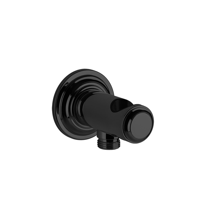 Подвод воды с держателем ручного душа, Gessi Venti20, черный матовый арт. 65161#299